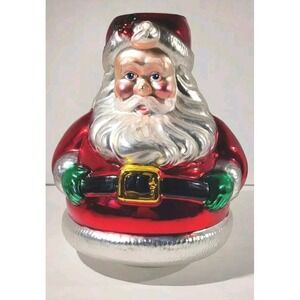 Department 56 Vintage Santa Hand-Blown Mercury Glass Taper Candle Holder‎ [457]